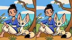 Aandachtstest: vind binnen 23 seconden alle verschillen op de afbeelding met de vos